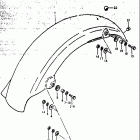 DS185 1978-1980 Rear fender (ds185c