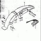 DS185 1978-1980 Rear fender (ds185t)