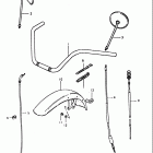 GS550L 1980 Handlebar - front fender