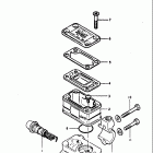 GS550,E 1980 Главный тормозной цилиндр