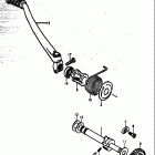 TS185 1977-1979 Кик стартер