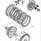 TS100 1978-1979 Сцепление