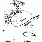 GS550,E 1977-1979 Fuel tank (gs550b