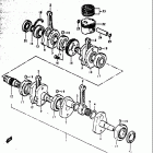 GS1000 C,EC,N,EN 1978-1979 Коленвал