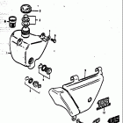 TS185 1977-1979 Oil tank - frame cover