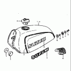 TS125 1978-1979 Топливный бак