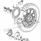 PE250 1977-1979 Rear wheel (pe250n)