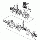 GS550,E 1977-1979 Коленвал