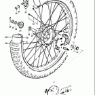 PE250 1977-1979 Front wheel (pe250b)