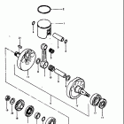 RM400 1979 Коленвал