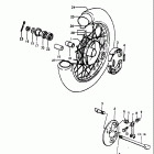 RM80 1977-1979 Переднее колесо