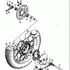 TS125 1978-1979 Заднее колесо