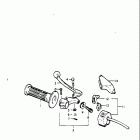 PE250 1977-1979 Left handle switch