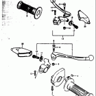 RM250 1979 Handle grip - lever