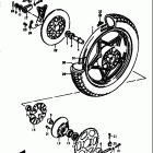 GS550,E 1977-1979 Rear wheel (gs550ec