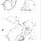 GS550L 1979 Crankcase lh cover