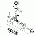 TS125 1978-1979 Piston - crankshaft