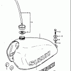 RM80 1977-1979 Fuel tank (rm80b