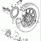PE175 1978-1979 Rear wheel (pe175n)