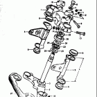 GS550,E 1977-1979 Траверса нижняя