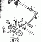 RM250 1979 Механизм  переключения передач