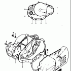 TS125 1978-1979 Крышки картера