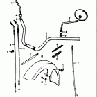 GS550,E 1977-1979 Handlebar - front fender