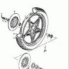 GS1000L 1979 Переднее колесо