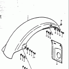 TS185 1977-1979 Заднее крыло