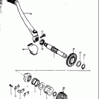 RM250 1976-1978 Кик стартер