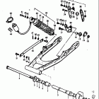 RM125 1975-1978 Rear swinging arm (rm125b)