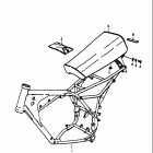 RM100 1976-1978 Frame - seat (rm100a)
