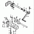 RM100 1976-1978 Gear shifting (rm100b