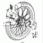 RM125 1975-1978 Front wheel (rm125m