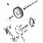 GS400,-X 1978 Front hub (gs400xc)