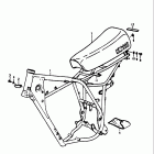 RM125 1975-1978 Frame - seat (rm125a