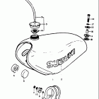 RM125 1975-1978 Fuel tank (rm125m)