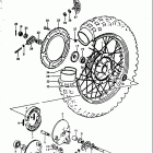 RM250 1976-1978 Rear wheel (rm250b