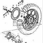 RM125 1975-1978 Rear wheel (rm125c)