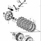 RM400 1978 Сцепление