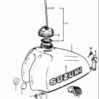 RM400 1978 Топливный бак