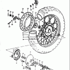 RM250 1976-1978 Rear wheel (rm250a)
