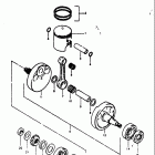 RM125 1975-1978 Crankshaft (rm125b