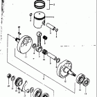 RM250 1976-1978 Коленвал