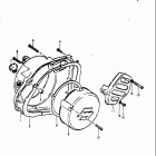 RM100 1976-1978 Crankcase cover (rm100b