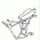 RM100 1976-1978 Frame - seat (rm100b