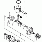RM400 1978 Коленвал