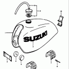 RM125 1975-1978 Fuel tank (rm125a