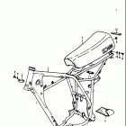 RM400 1978 Frame - seat
