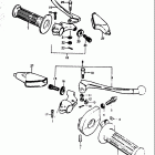 RM250 1976-1978 Handle grip - lever